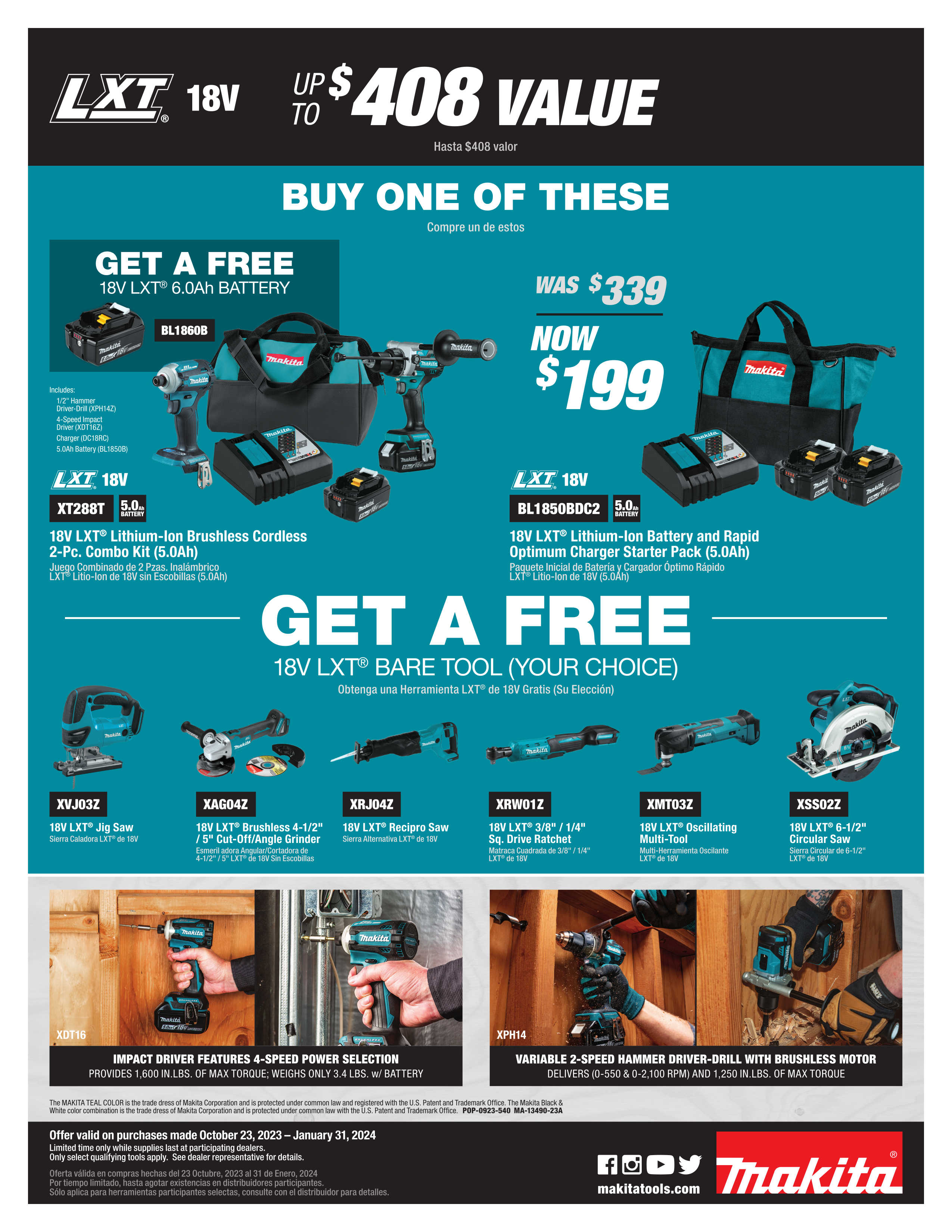 Makita 18v Makita Offers Free Tool The Home Depot Makita MAKITA
